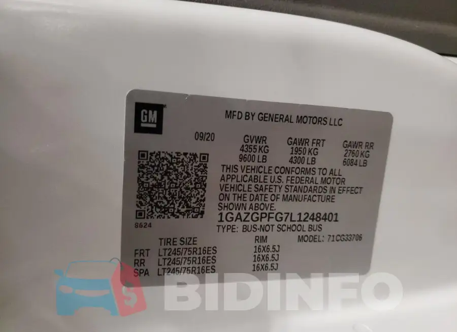 1GAZGPFG7L1248401 Photo# 13