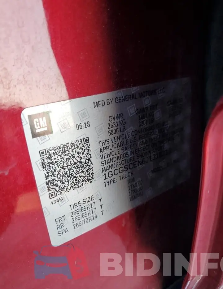 1GCGSCEN6J1318313 Photo# 12
