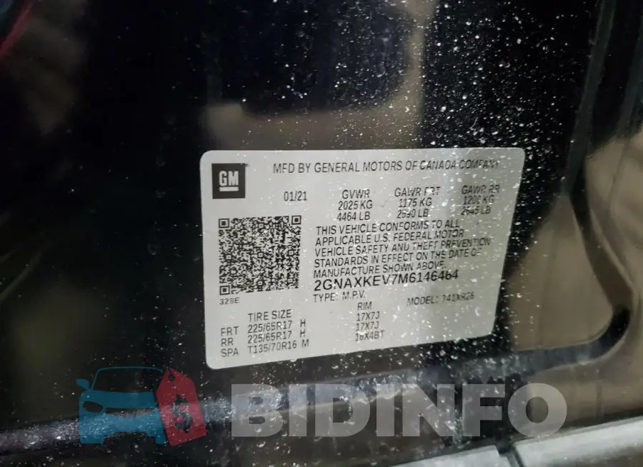 2GNAXKEV7M6146464 Photo# 13