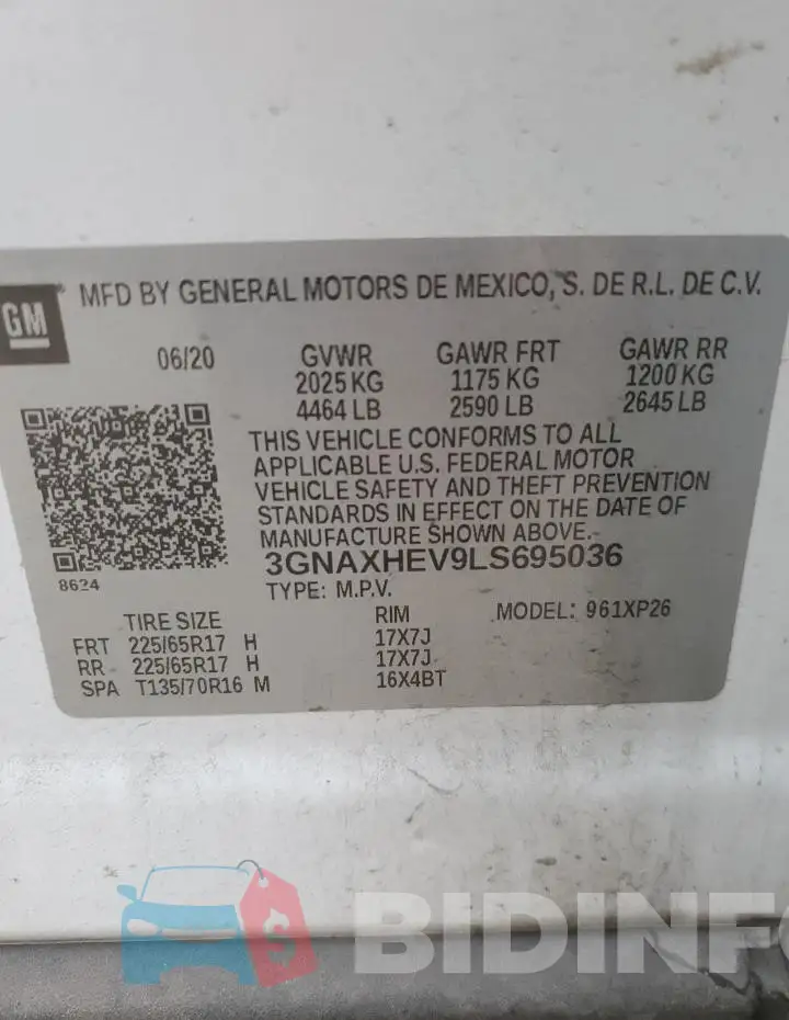 3GNAXHEV9LS695036 Photo# 13