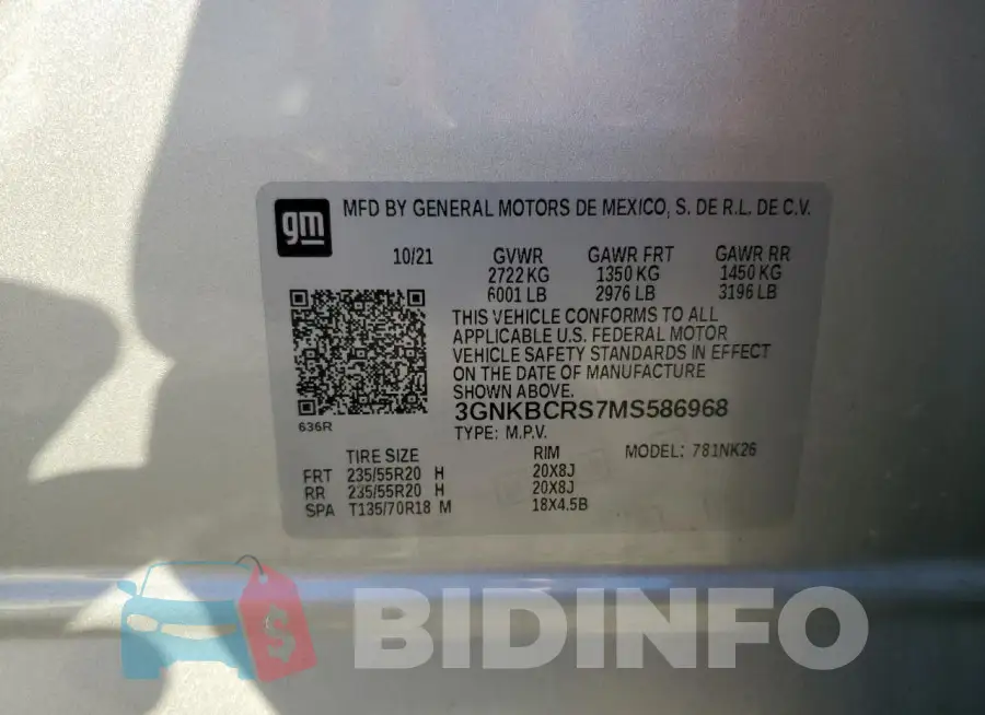 3GNKBCRS7MS586968 Photo# 13