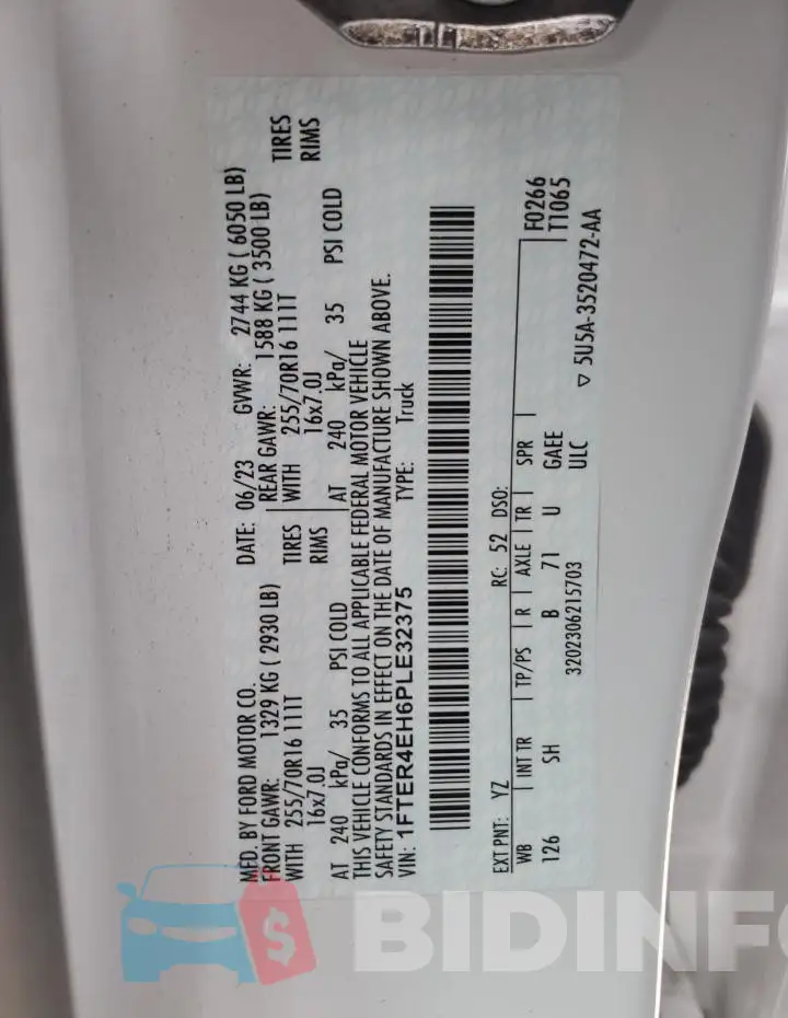 1FTER4EH6PLE32375 Photo# 12