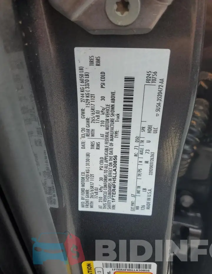 1FTER4FH5LLA30856 Photo# 12