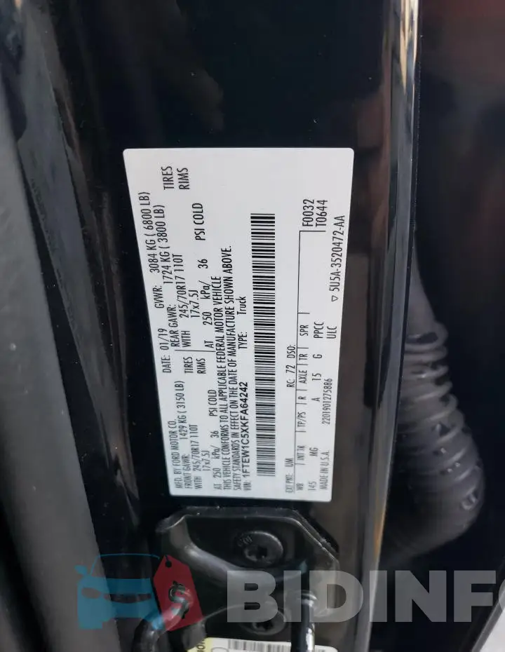1FTEW1C5XKFA64242 Photo# 12