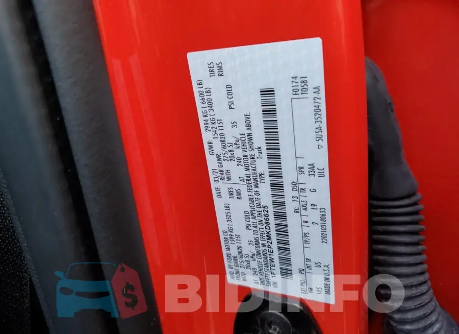 1FTEW1EP2MKD86625 Photo# 12