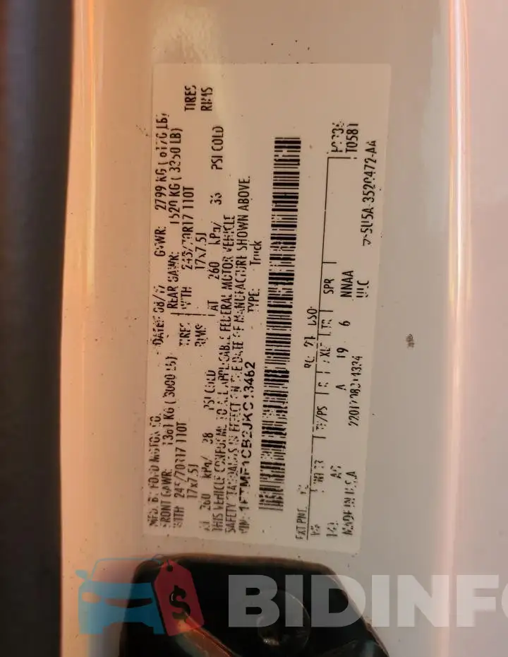 1FTMF1CB2JKC18482 Photo# 12