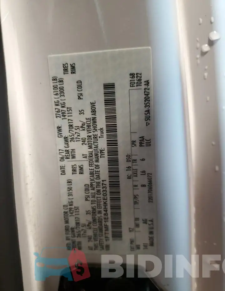 1FTMF1E84HKE03371 Photo# 12