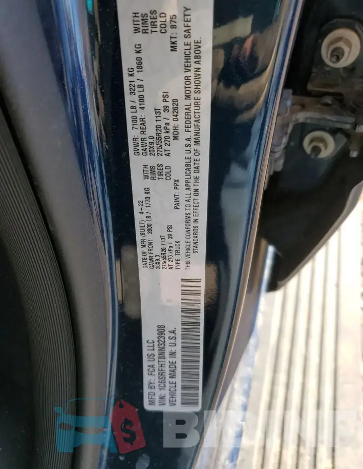 1C6SRFHT8NN323908 Photo# 12
