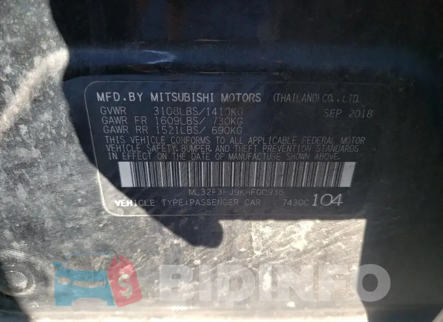 ML32F3FJ9KHF00936 Photo# 12