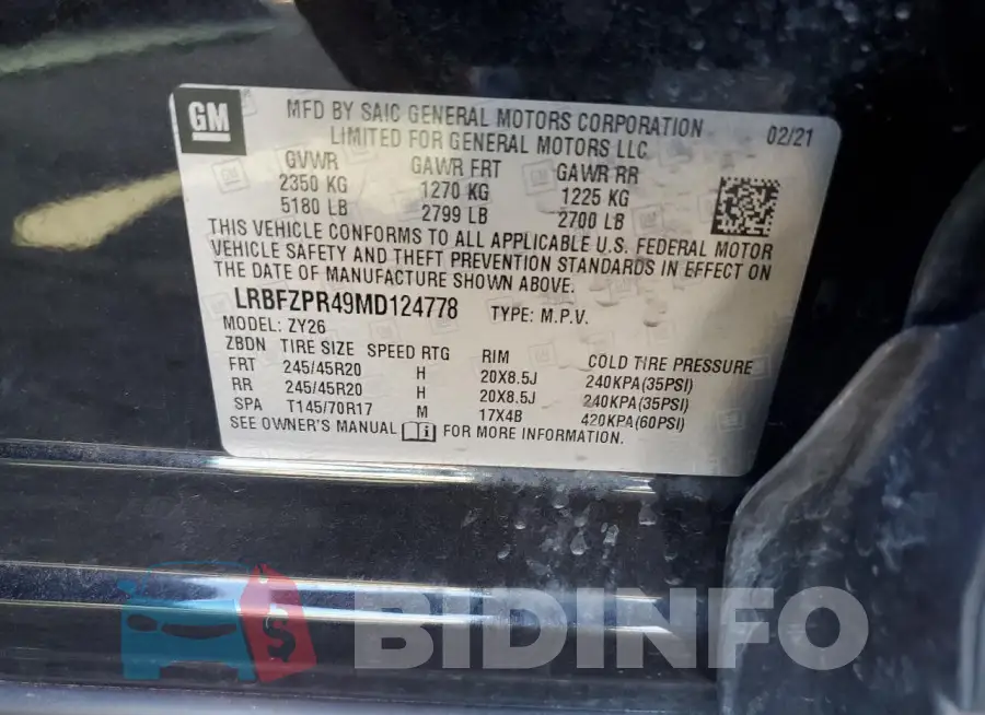 LRBFZPR49MD124778 Photo# 13