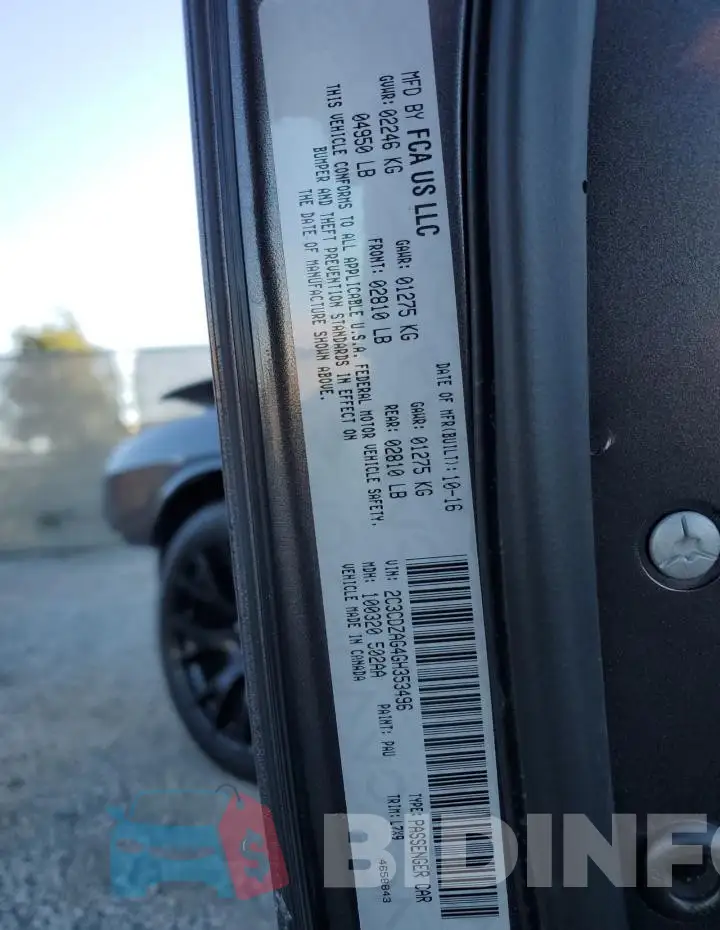 2C3CDZAG4GH353496 Photo# 12