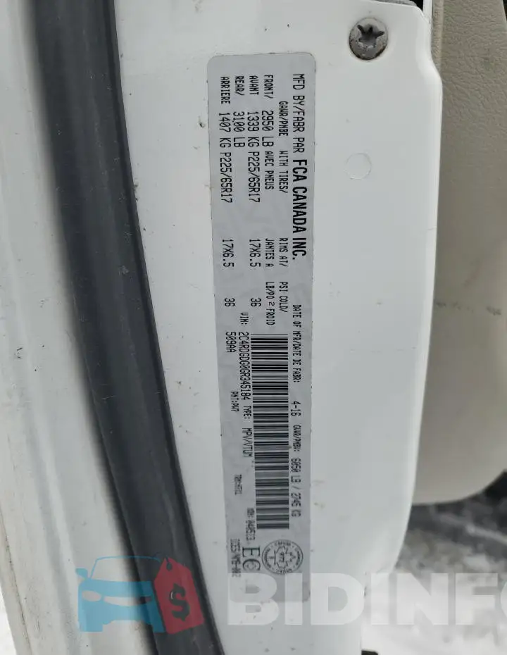 2C4RDGDG0GR345184 Photo# 13