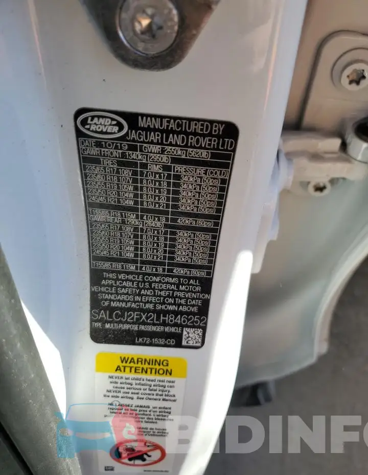 SALCJ2FX2LH846252 Photo# 13