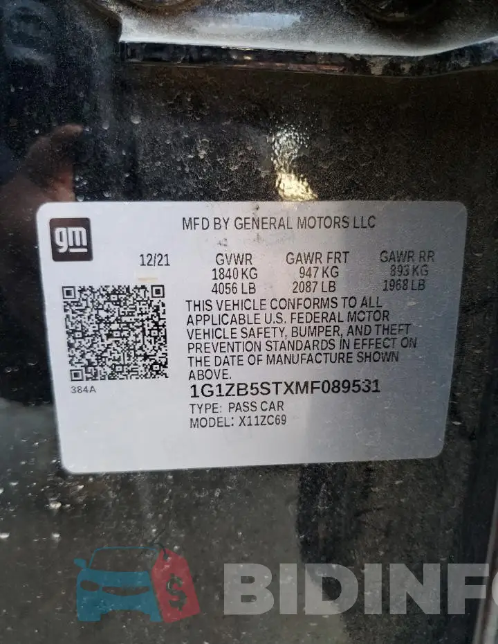 1G1ZB5STXMF089531 Photo# 12