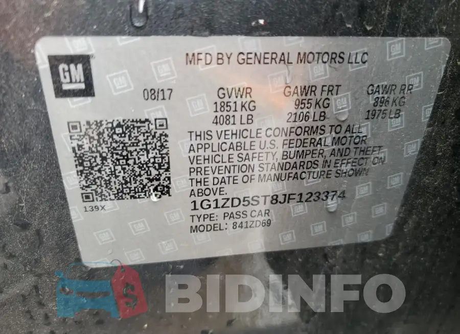 1G1ZD5ST8JF123374 Photo# 12