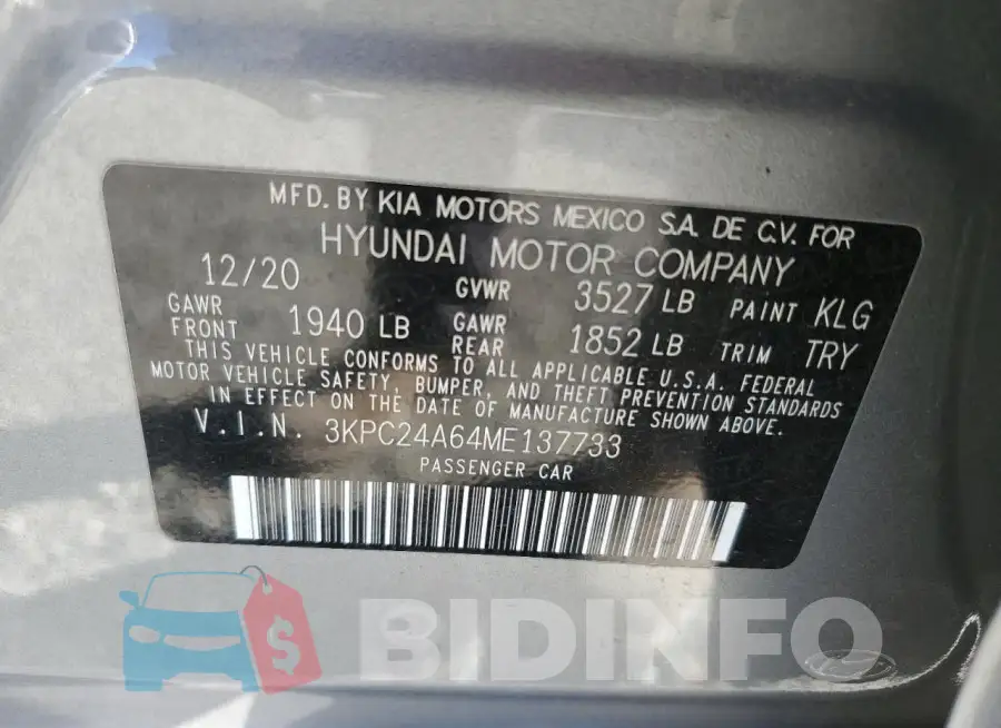 3KPC24A64ME137733 Photo# 12