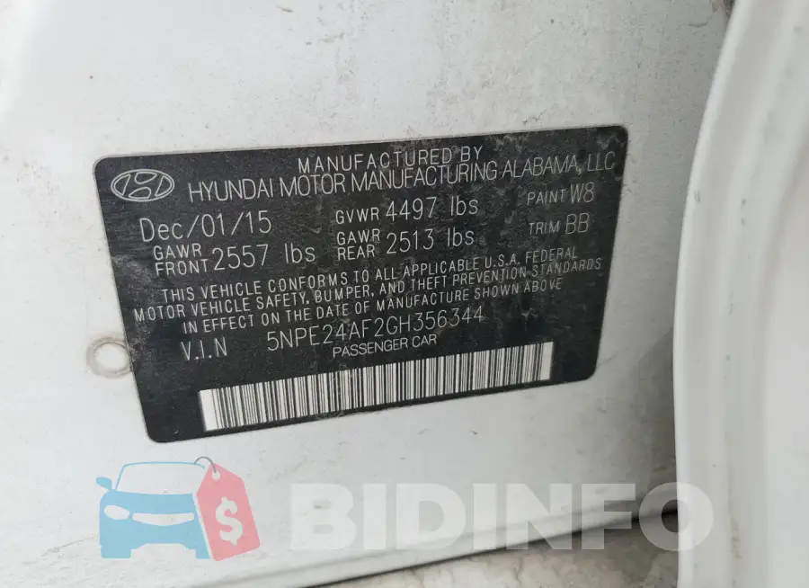 5NPE24AF2GH356344 Photo# 12