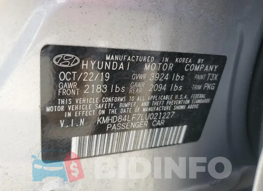 KMHD84LF7LU021227 Photo# 12