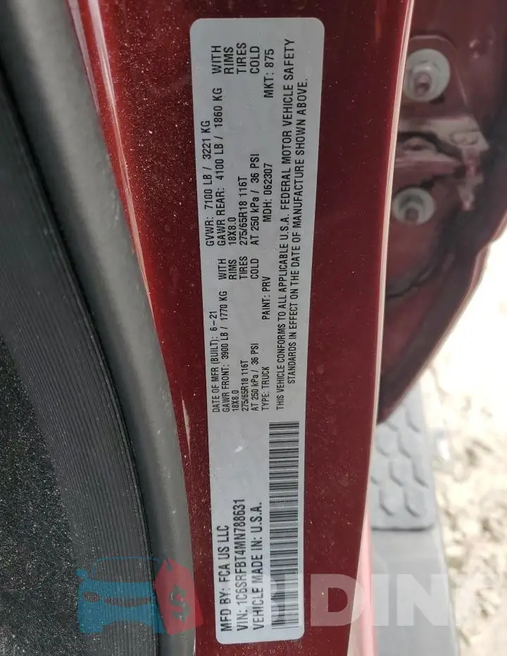 1C6SRFBT4MN788631 Photo# 12