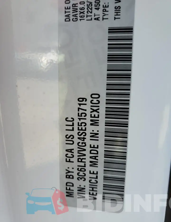 3C6LRVVG4SE515719 Photo# 13