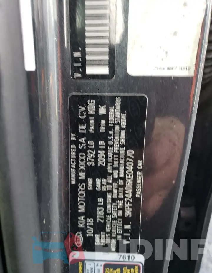 3KPF24AD6KE040770 Photo# 12