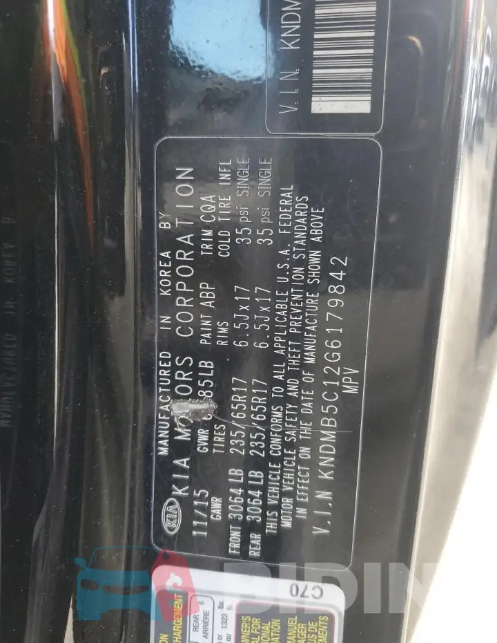 KNDMB5C12G6179842 Photo# 13