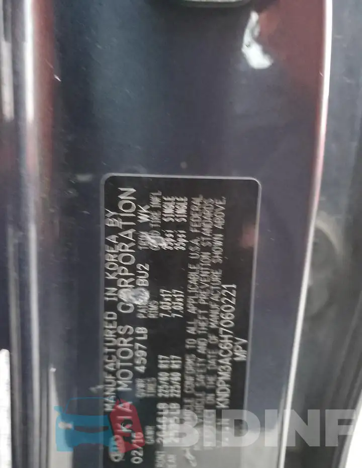 KNDPM3AC6H7060221 Photo# 13