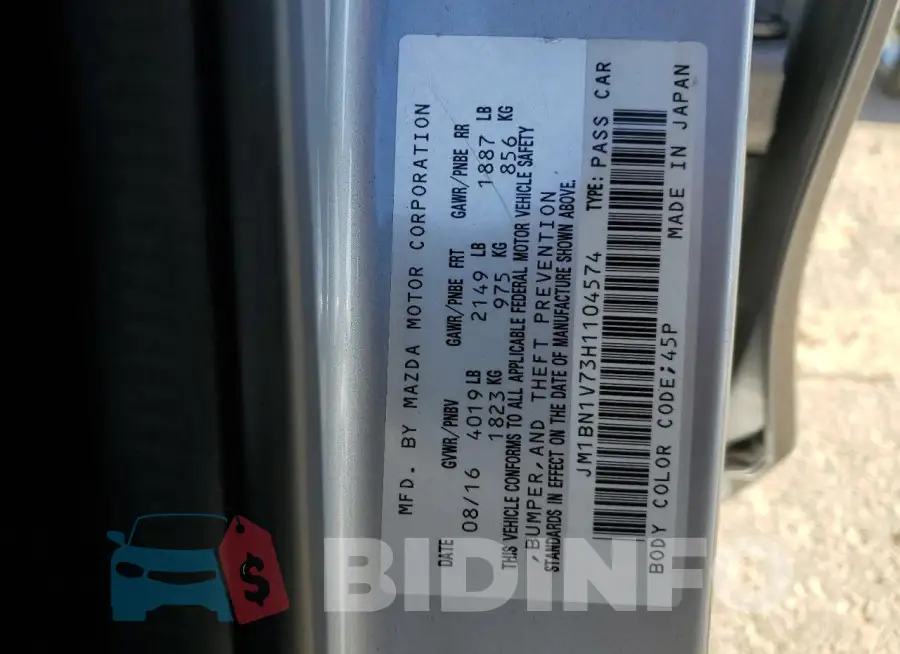 JM1BN1V73H1104574 Photo# 13