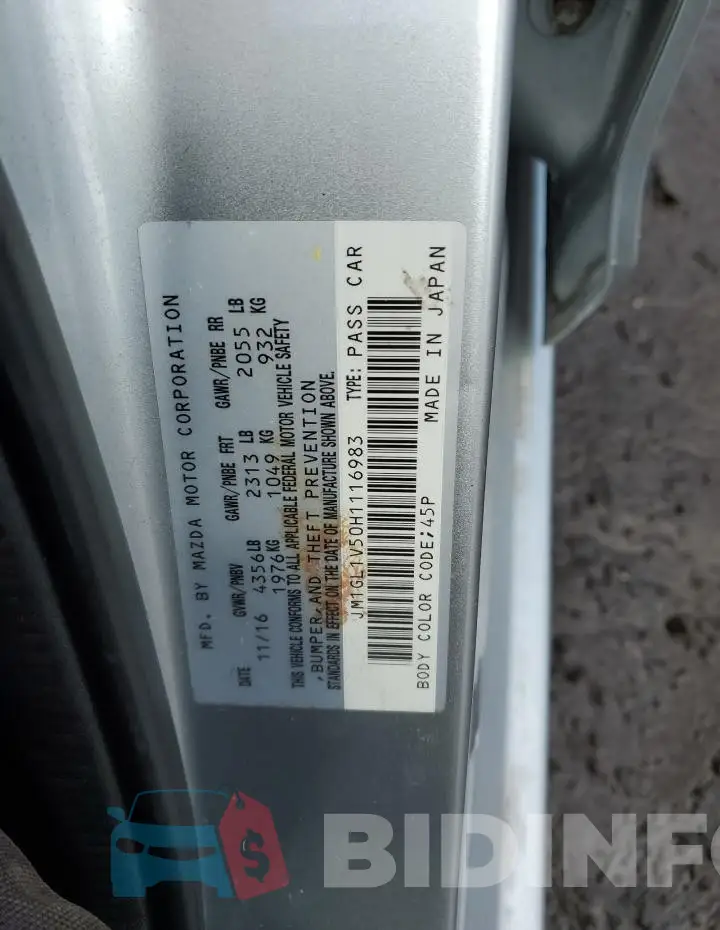 JM1GL1V50H1116983 Photo# 12