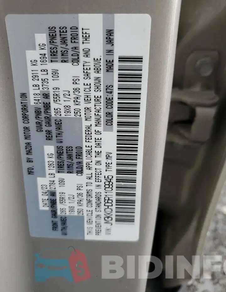 JM3KKCHD6R1109945 Photo# 13
