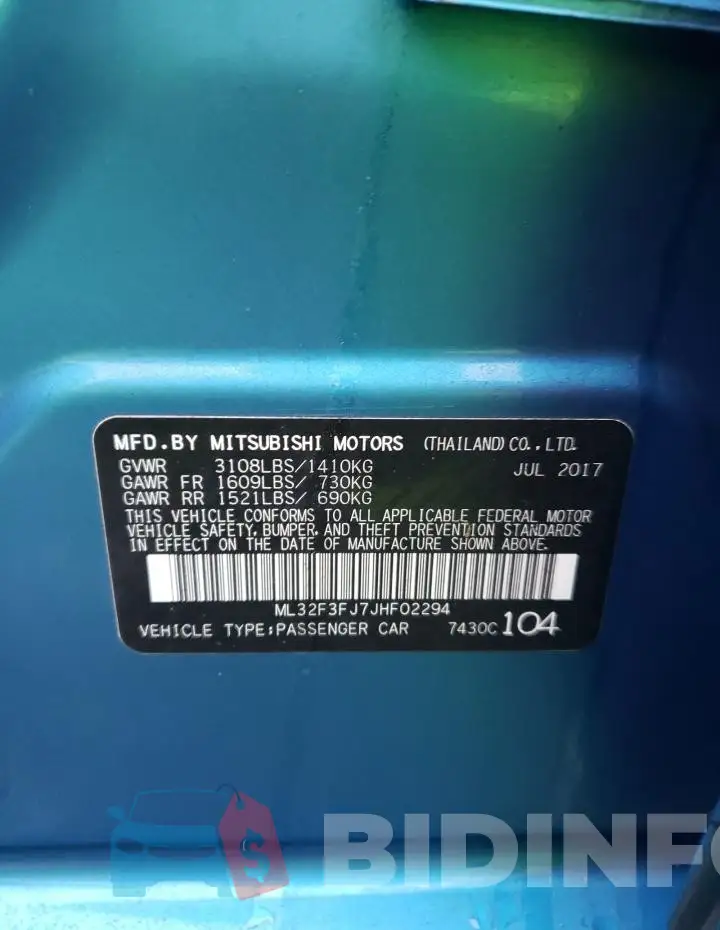 ML32F3FJ7JHF02294 Photo# 12