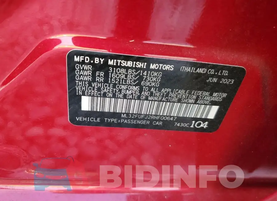 ML32FUFJ2RHF00647 Photo# 13