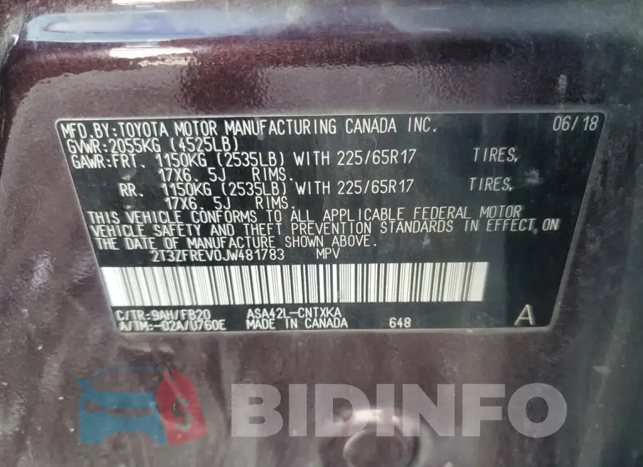 2T3ZFREV0JW481783 Photo# 14