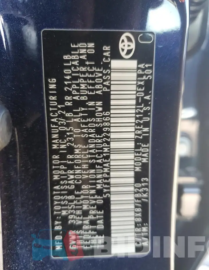 5YFEPMAE1MP229866 Photo# 12
