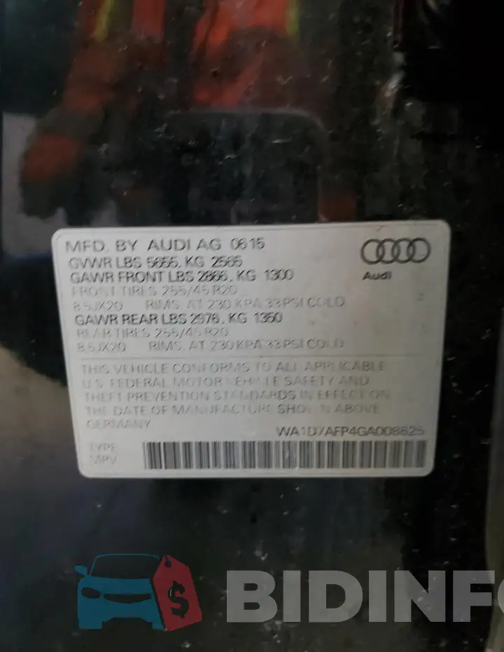 WA1D7AFP4GA008625 Photo# 13
