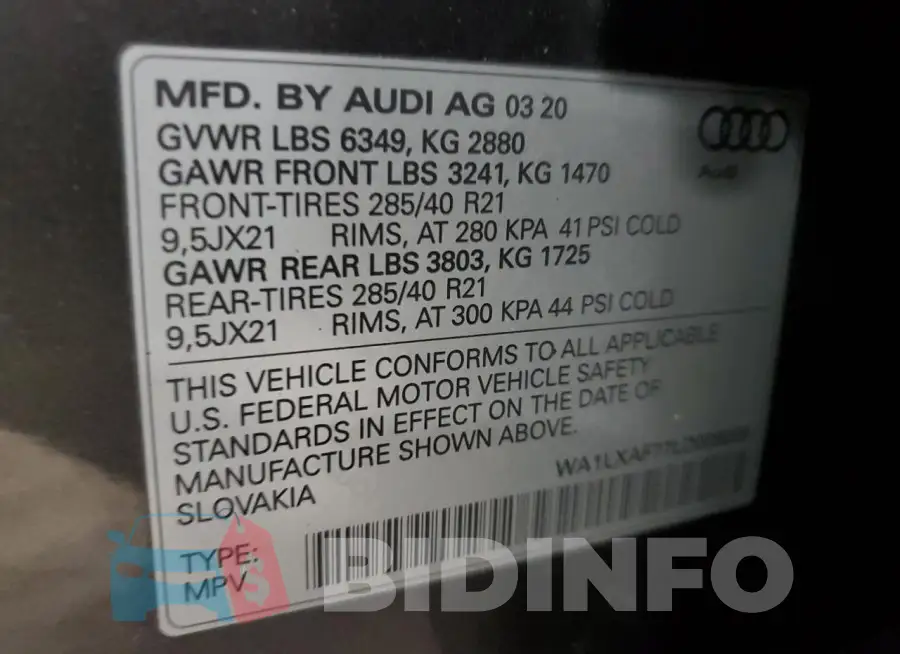 WA1LXAF77LD008008 Photo# 13