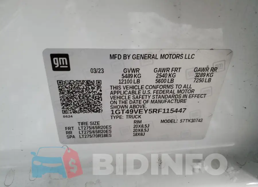 1GT49VEY5RF115447 Photo# 14