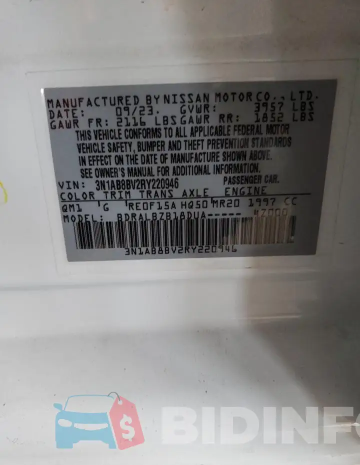 3N1AB8BV2RY220946 Photo# 12