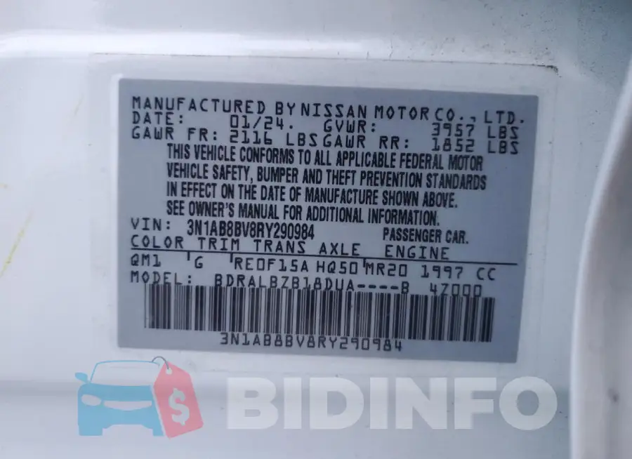 3N1AB8BV8RY290984 Photo# 12
