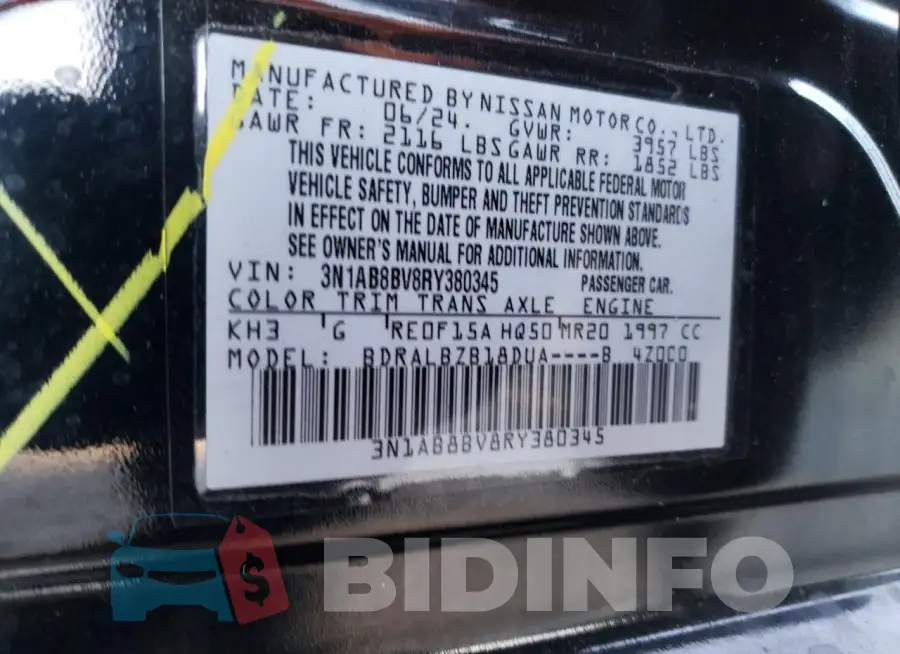 3N1AB8BV8RY380345 Photo# 12