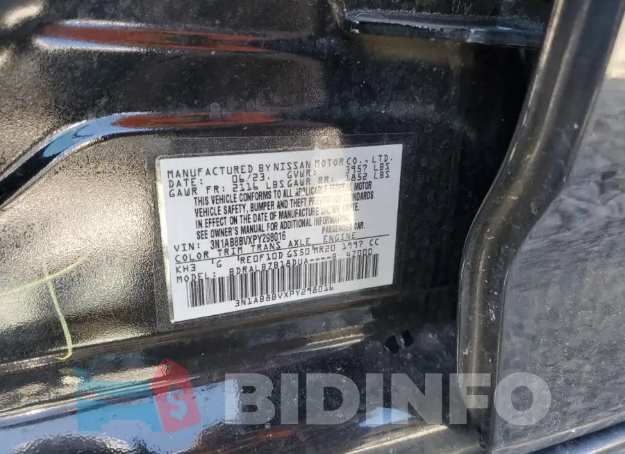 3N1AB8BVXPY298016 Photo# 12