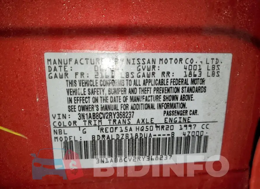 3N1AB8CV2RY368237 Photo# 12