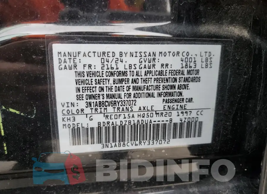 3N1AB8CV6RY337072 Photo# 13