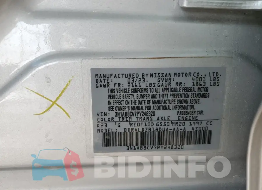 3N1AB8CV7PY248320 Photo# 12