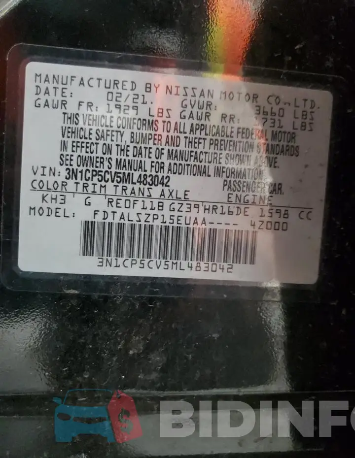 3N1CP5CV5ML483042 Photo# 13