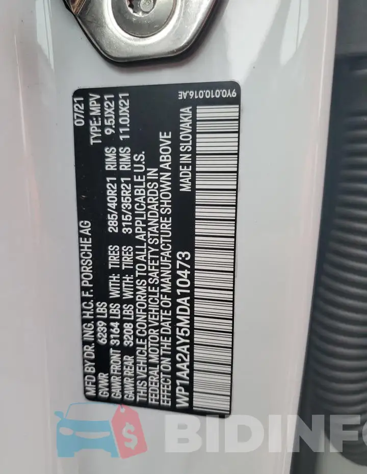 WP1AA2AY5MDA10473 Photo# 14
