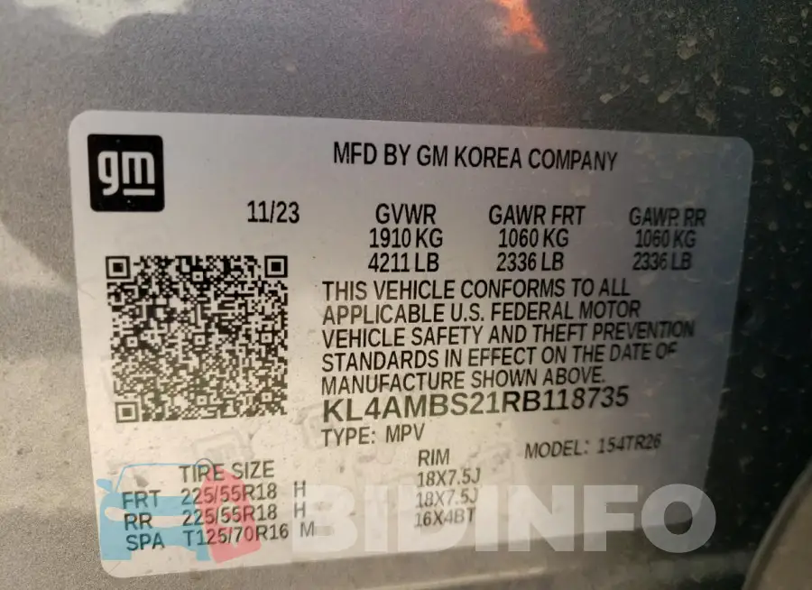 KL4AMBS21RB118735 Photo# 13