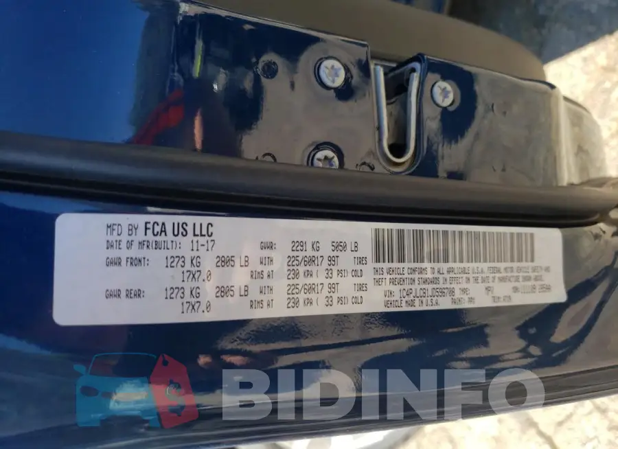 1C4PJLCB1JD596708 Photo# 13