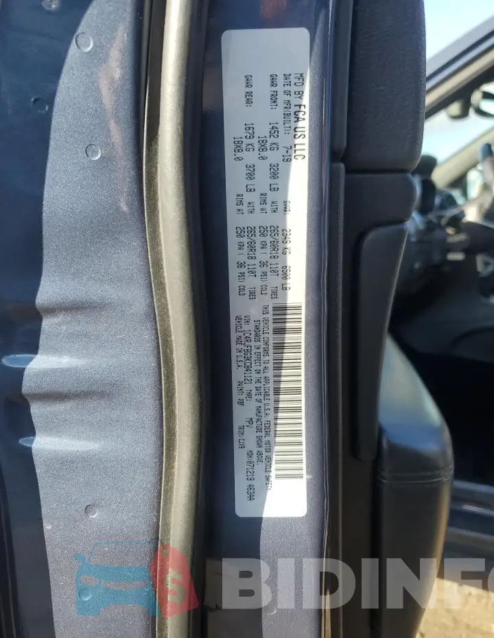 1C4RJFBG3KC841121 Photo# 13
