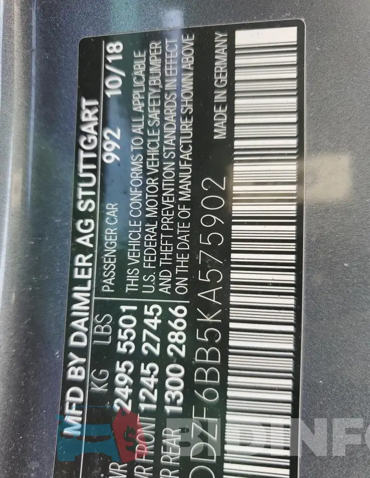 WDDZF6BB5KA575902 Photo# 12